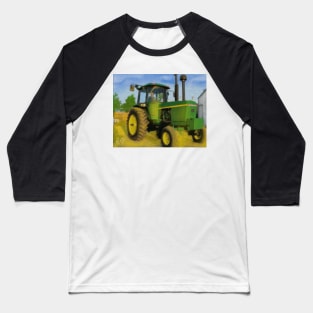 Green Tractor Baseball T-Shirt